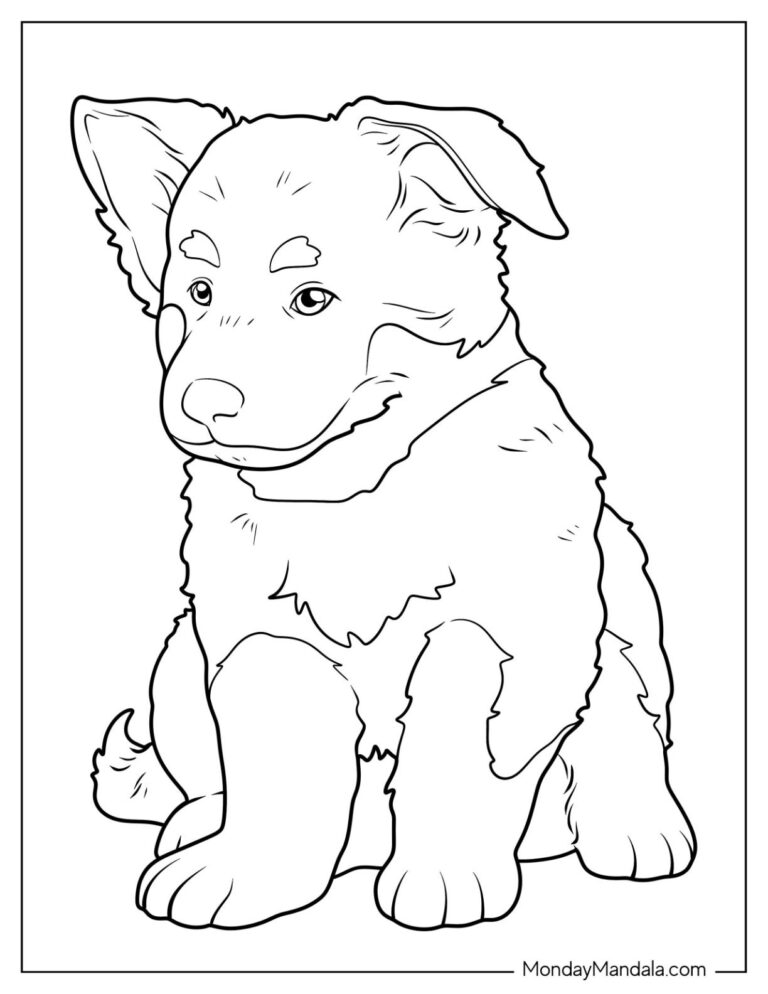 20 German Shepherd Coloring Pages Free PDF Printables