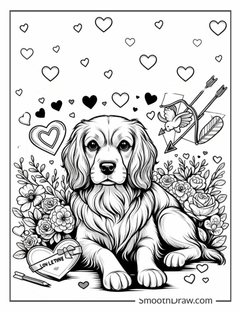 25 Dog Coloring Pages Cute Puppies Cartoon Dogs