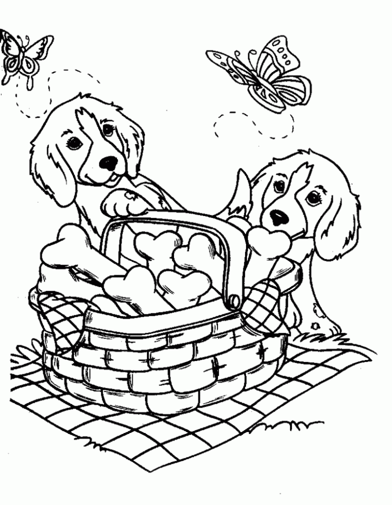 30 Free Printable Puppy Coloring Pages