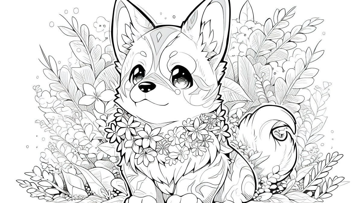Cute Corgis Coloring Pages New Coloring Pages For Kids Background Cute Dog Coloring Picture Dog Cute Powerpoint Background Image And Wallpaper For Free Download