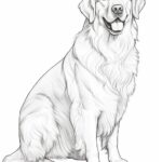 Golden Retriever Dog Coloring Page Pet Portrait Printable Coloring Page Coloring For Adults Instant Download Commercial Use Etsy