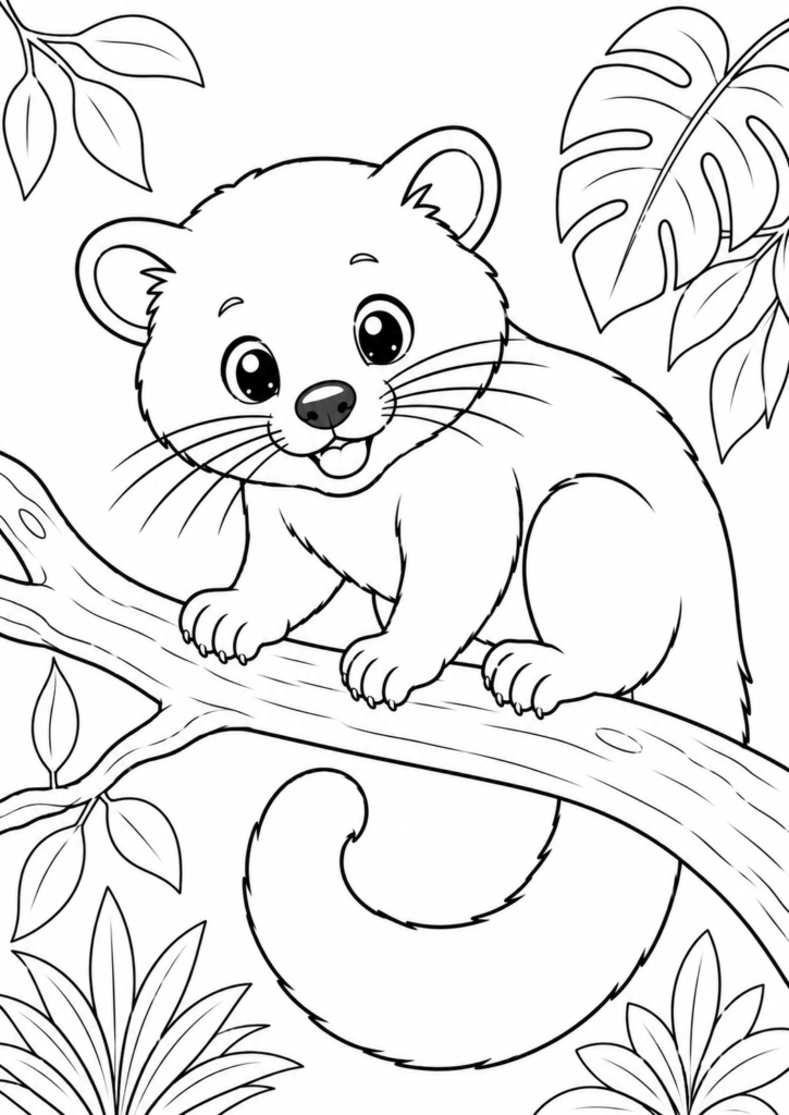 Binturong Coloring Page